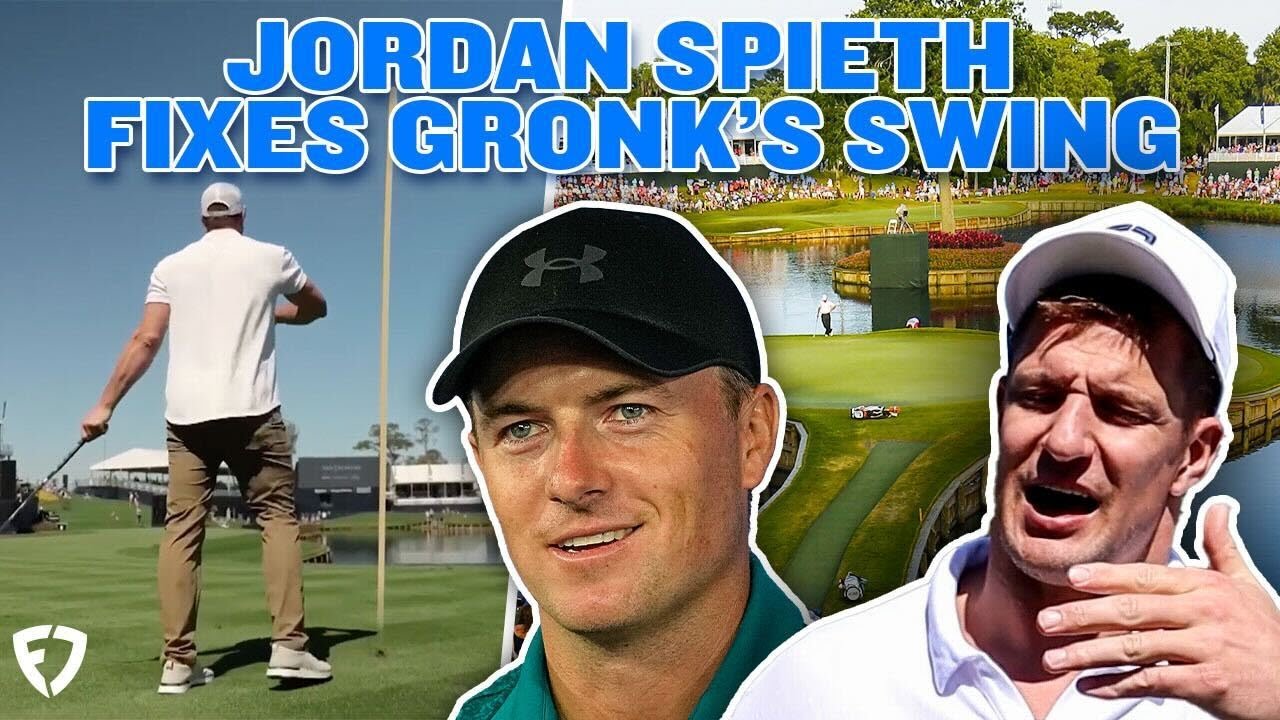 Jordan Spieth FIXES Rob Gronkowski's Swing at PGA Tour Tournament