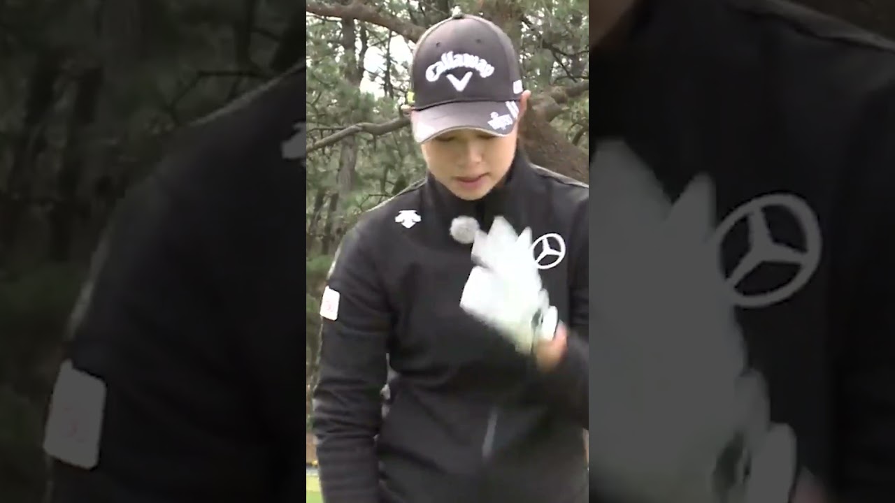 【柏原明日架】ダウンブロー習得には目線が大事 #golf #ゴルフ #ゴルフレッスン #柏原明日架