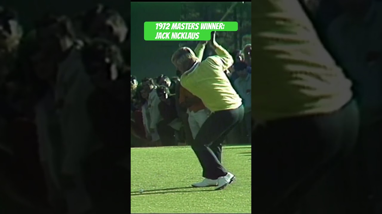 1972 Masters Winner Jack Nicklaus #jacknicklaus     #themasters #golfswing #golf #augusta