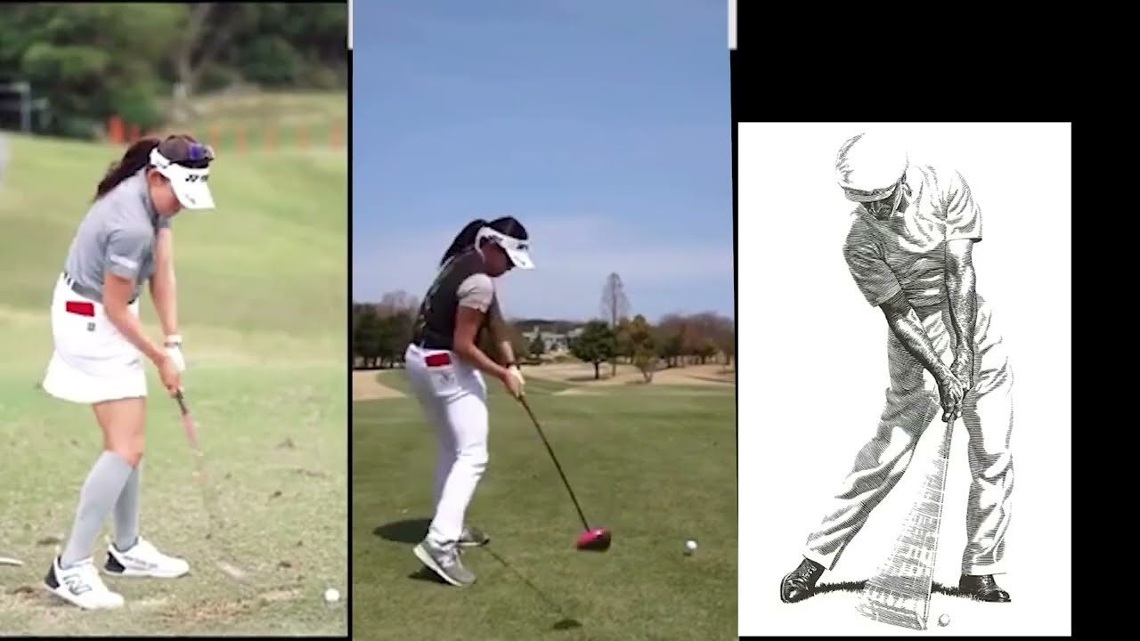 右手が下回りスイング（小祝さくら、岩井千怜、桑木志帆）