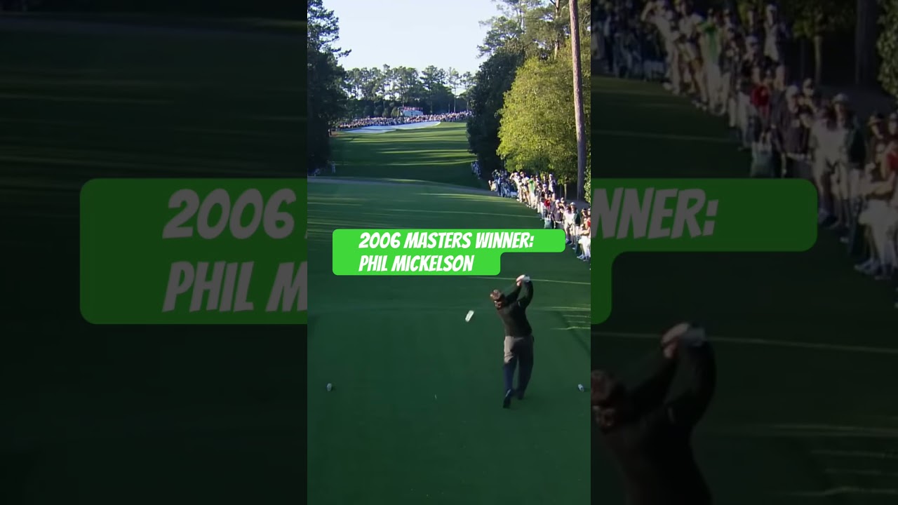 2006 Masters Winner Phil Mickelson #philmickelson #themasters #golfswing #augusta #golf