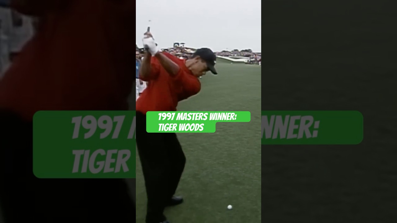 1997 Masters Winner Tiger Woods #tigerwoods  #themasters #augusta #golf #golfswing