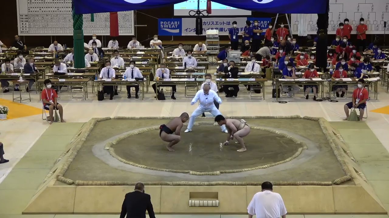 2021年IH 相撲 個人80kg級未満 準々決勝戦 東黒島治将 中部農林(沖縄) vs 鈴木愛斗 飛龍(静岡)