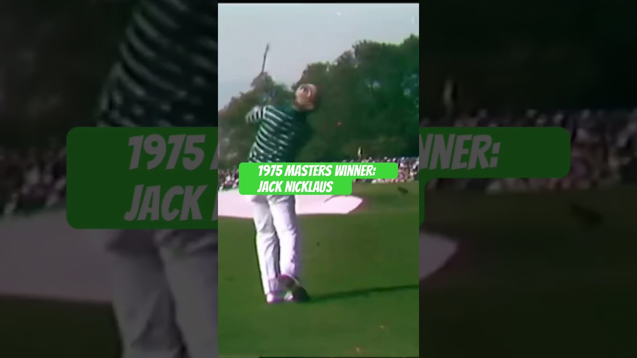 1975 Masters Winner Jack Nicklaus #jacknicklaus     #themasters #golfswing #golf #augusta