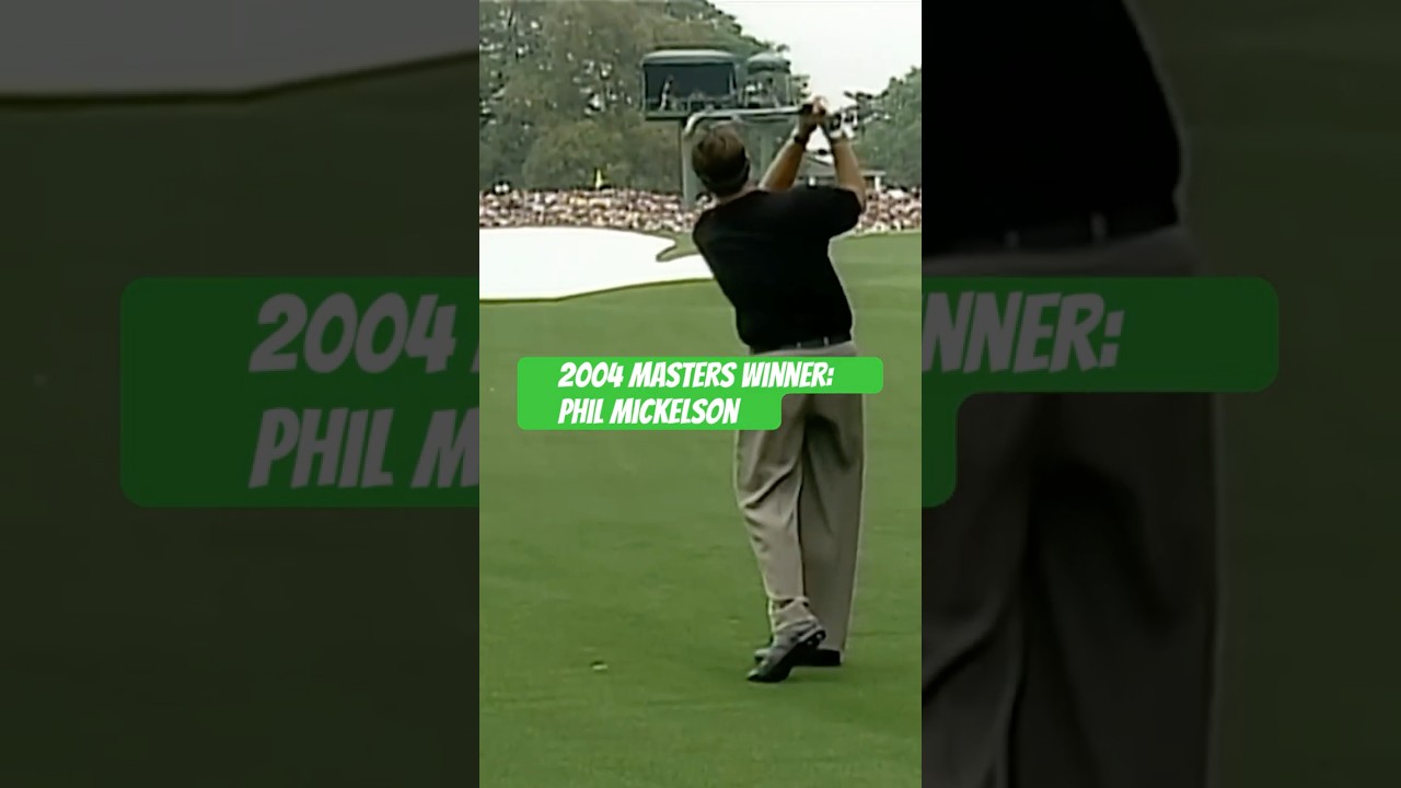 2004 Masters Winner Phil Mickelson #philmickelson #themasters #golfswing #augusta #golf