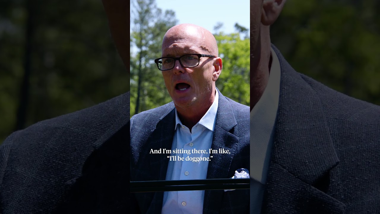 Jack Nicklaus created magic at the Par 3 Contest after inspiration from Scott Van Pelt. #themasters