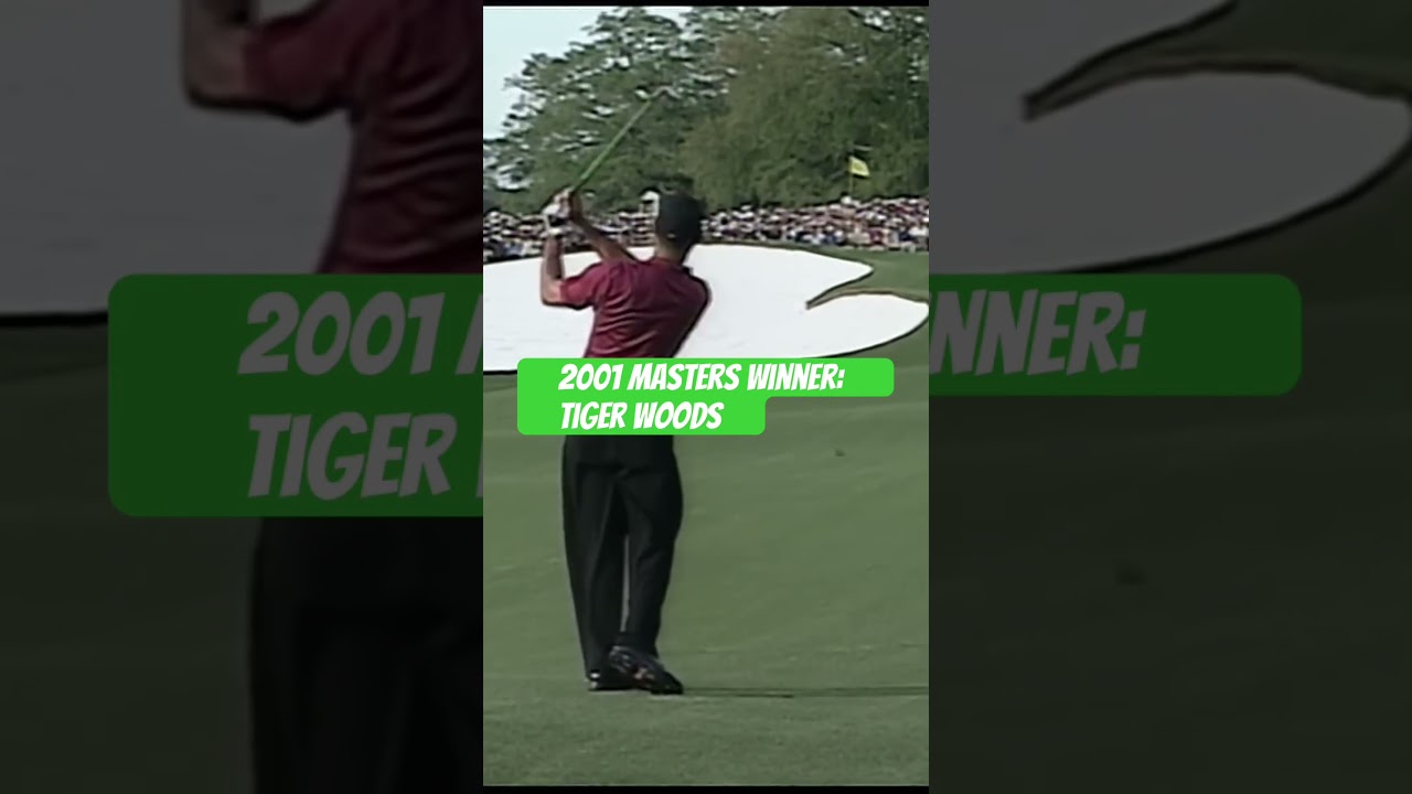 2001 Masters Winner Tiger Woods #tigerwoods  #themasters #golfswing #golf