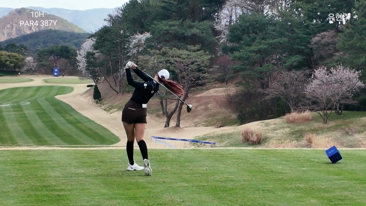 [유현주]프로 그냥 아름답고 폼 난다고 갤러리들 아우성인 드라이브 티샷 두산건설 We've 챔피언십 #golf #golfswing #골프스타 #골프 #골프스윙 #골프레슨 #퍼터