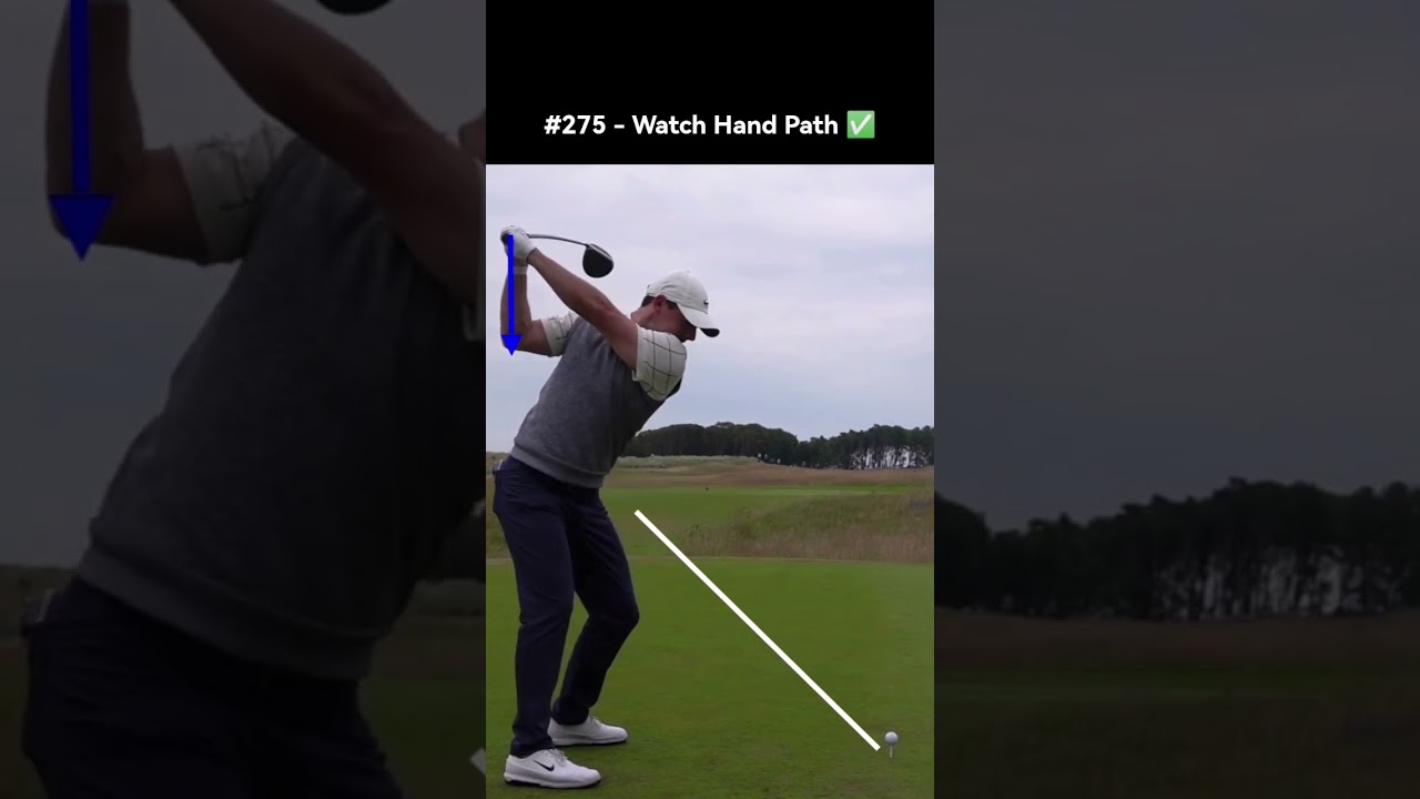 Hand Path: Golf Swing Slow Motion Driver Rory McIlroy