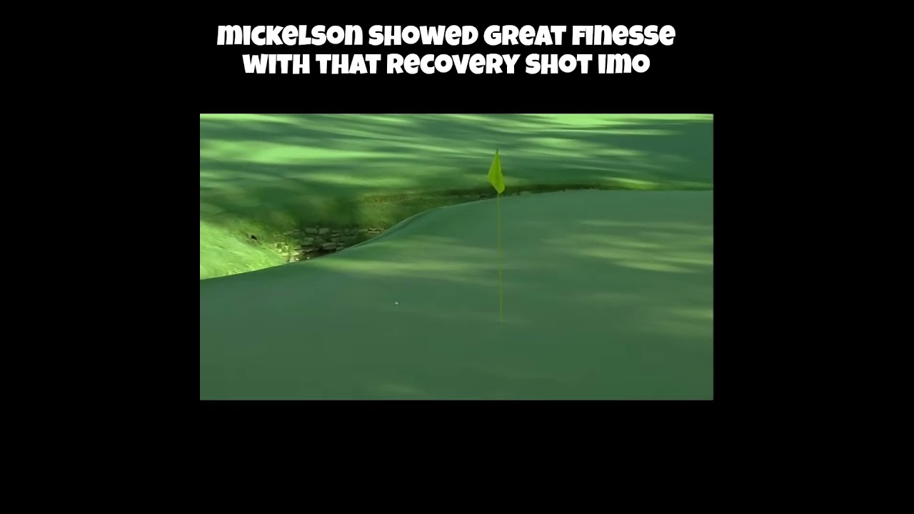 Phil Mickelson Makes Amazing Recovery Shot at the Masters! #golf #philmickelson #themasters