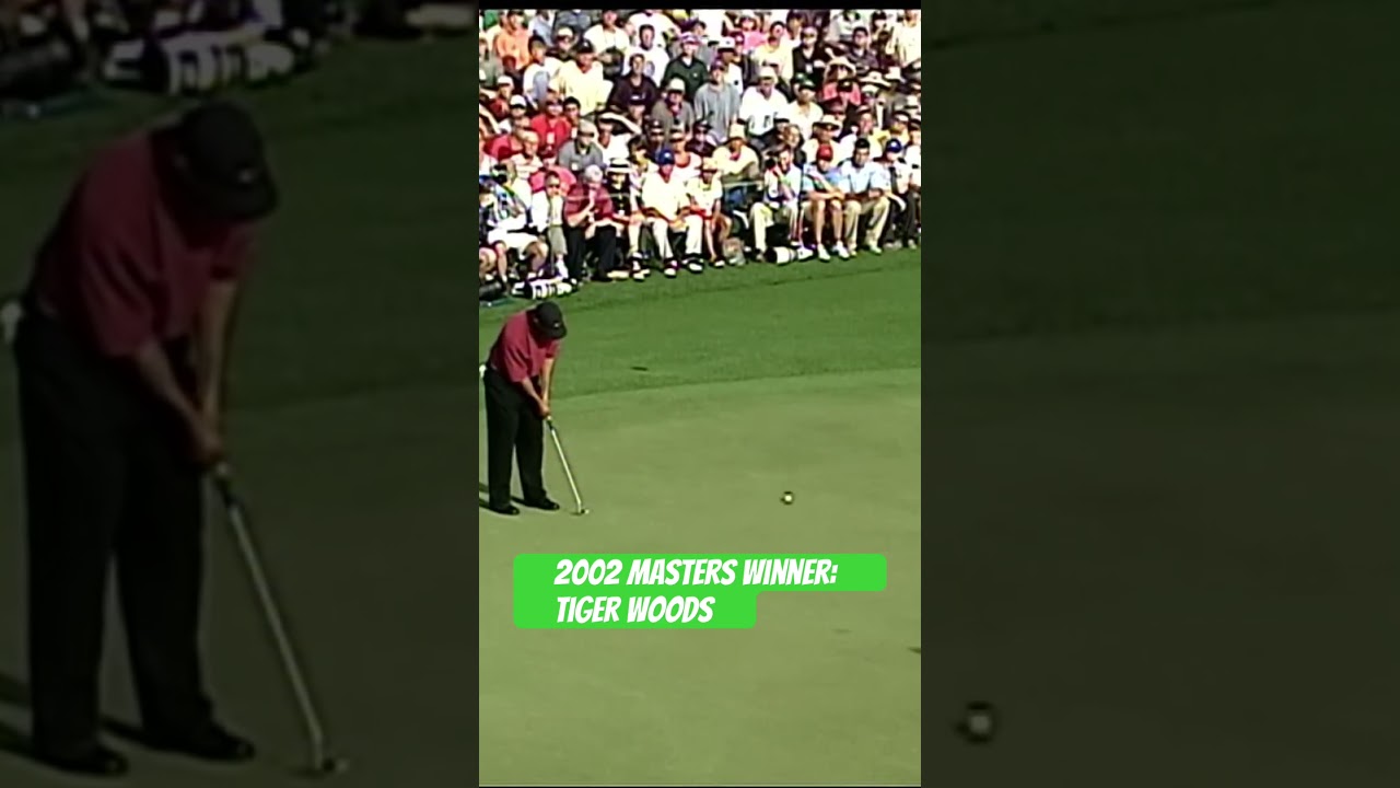 2002 Masters Winner Tiger Woods #tigerwoods  #themasters #golfswing #golf