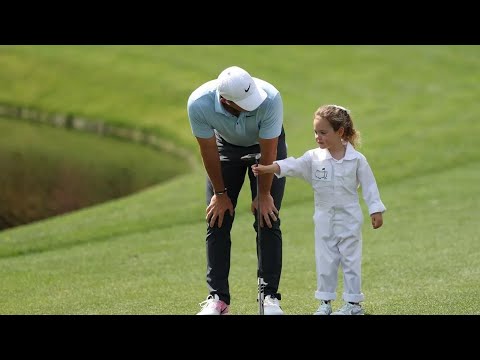 Rory McIlroy and Jordan Spieth's kids steal show at Masters Par 3 contest