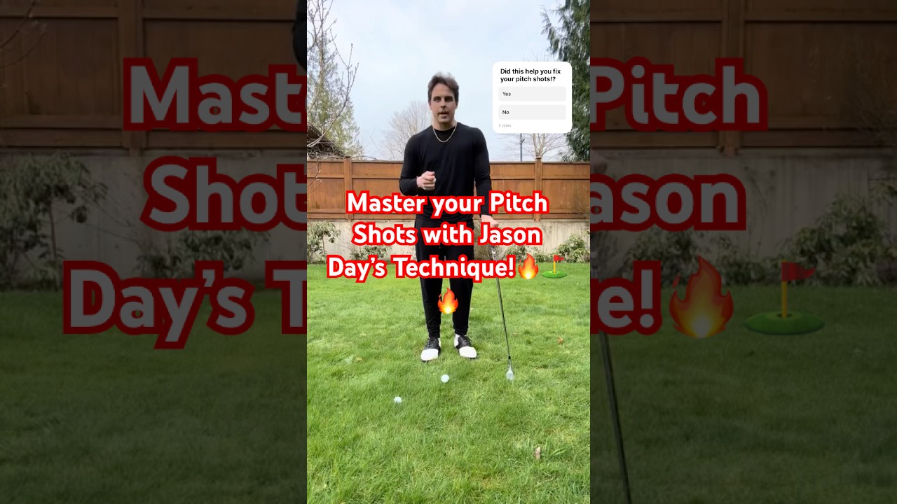 Master your Pitch Shots with Jason Day’s Technique!🔥⛳️🔥 #golf #golftechnique #pitchshots