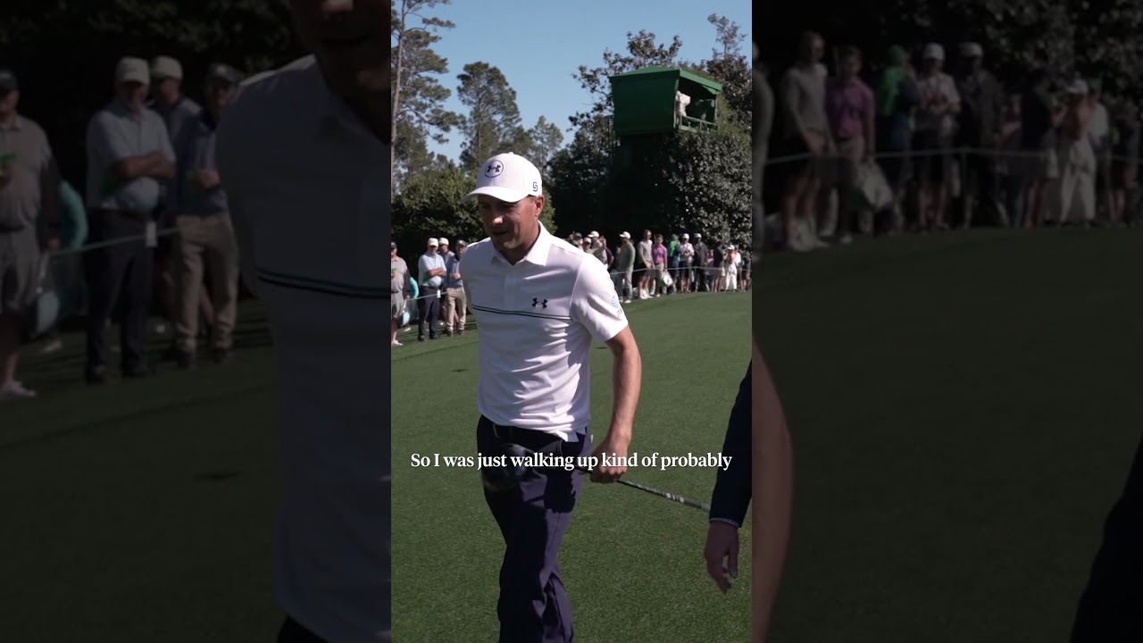 Jordan Speith's mindset on Hole No. 18 in 2015. #themasters