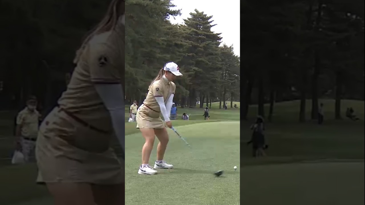 吉田優利 最大のピンチで最高のリカバリー!! 初の国内メジャーを獲得した大会!!【女子プロゴルフ】#shorts