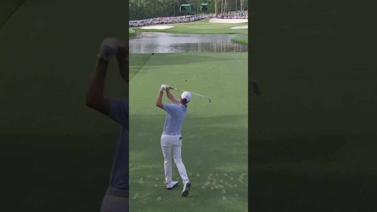 Justin Rose Iron Swing Tee Shot 2025 #justinrose #golfswing #themasters #golf