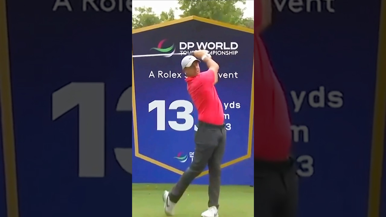 PGA Rory Mcilroy Golf Iron Swing & Slow Motion