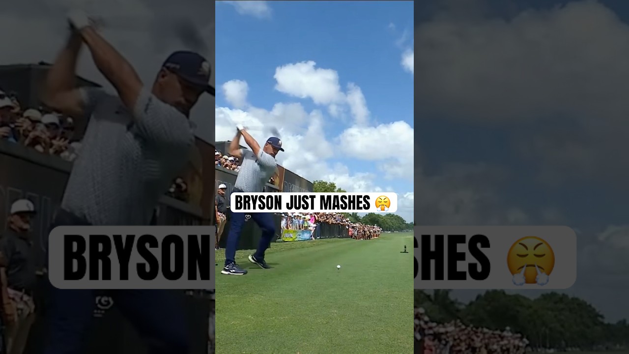 Bryson just MASHES 😤 #golf #LIVGolf