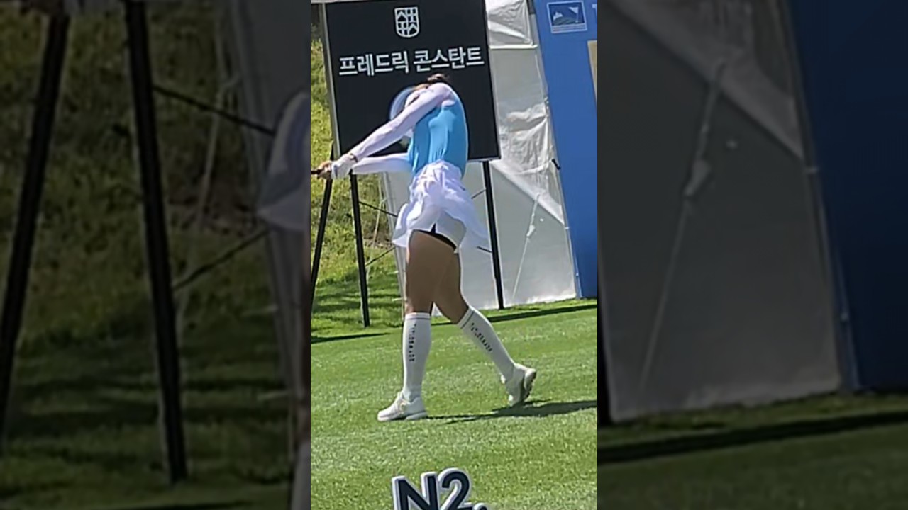 유현주 프로, '반할 수 밖에 없는' 비주얼  #유현주 #골프 #klpga #스윙