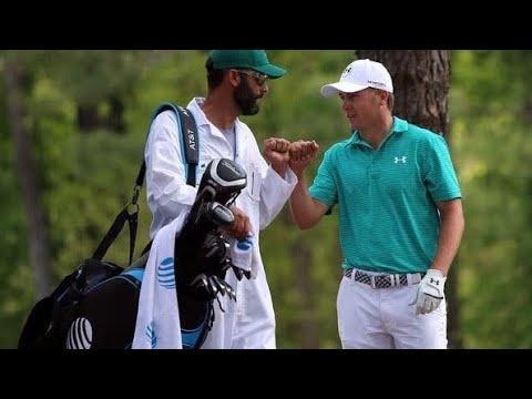 Jordan Spieth scolded by caddie and gives sweary response at the Masters
