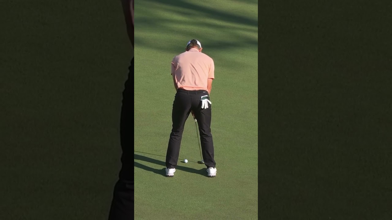 Justin Rose birdie on No. 16. #themasters