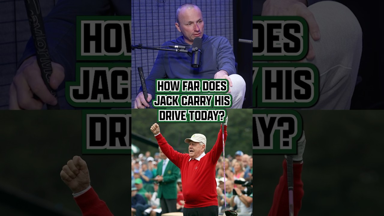 How far do you think Jack Nicklaus, Gary Player, and Tom Watson hit their ceremonial tee shots?