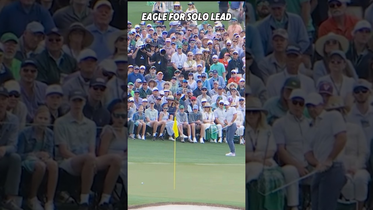 GOLF rory mcilroy eagle for 3rd solo lead at masters