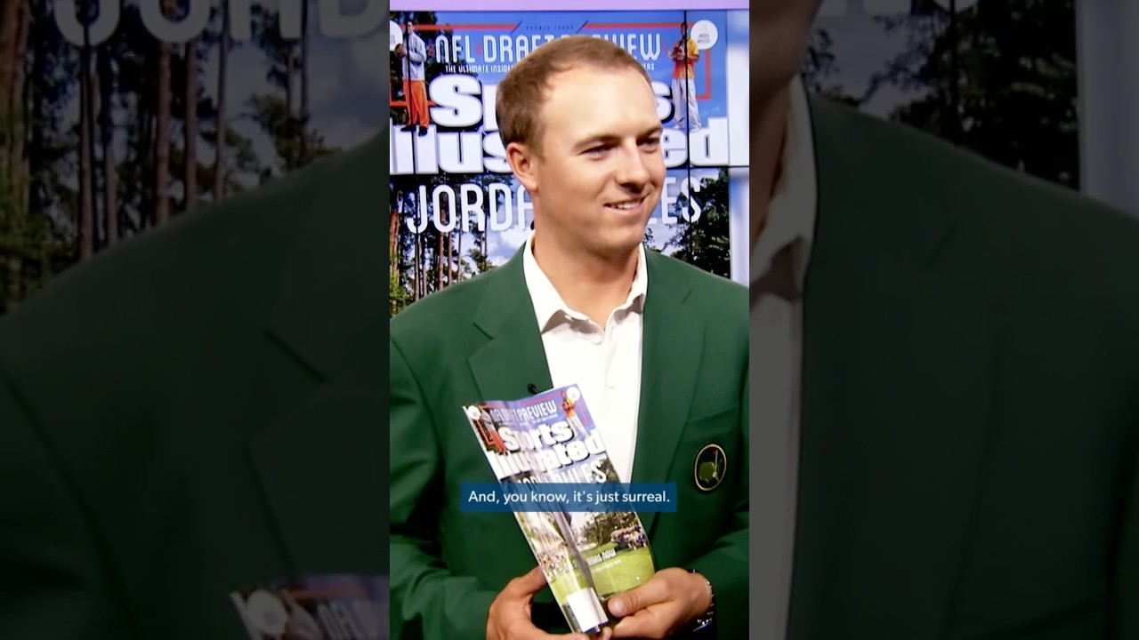 21-year-old Jordan Spieth after winning the Masters in 2015 👀