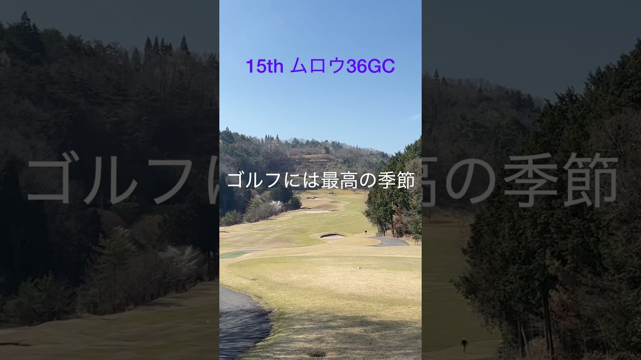 15thムロウ36GC宝池コース　#ゴルフ #松山英樹 #パッティング #上田桃子 #ドローボール #SRIXON #ゴルフ練習 #ゴルフ女子 #golf  #ドライバー
