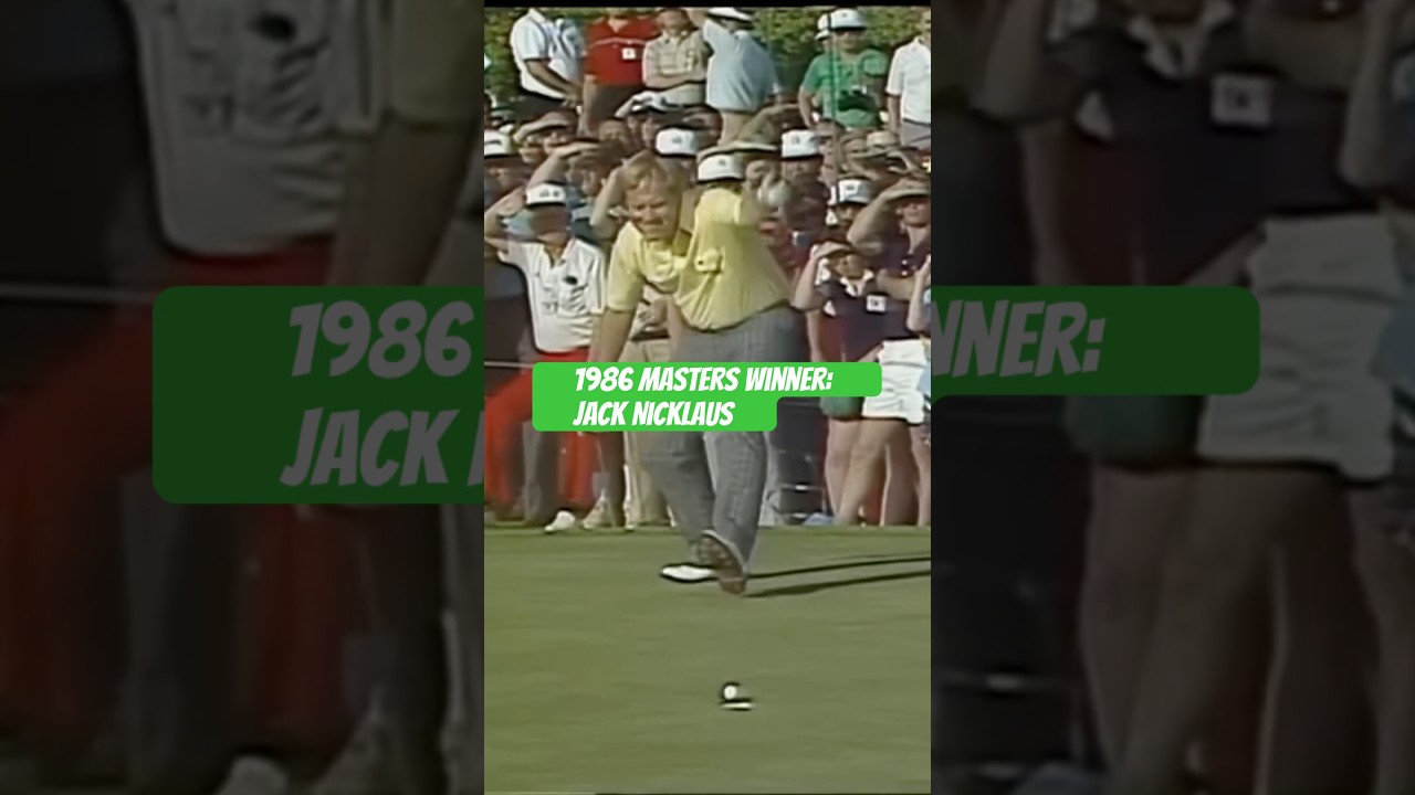 1986 Masters Winner Jack Nicklaus #jacknicklaus  #themasters #golf #augusta #golfswing