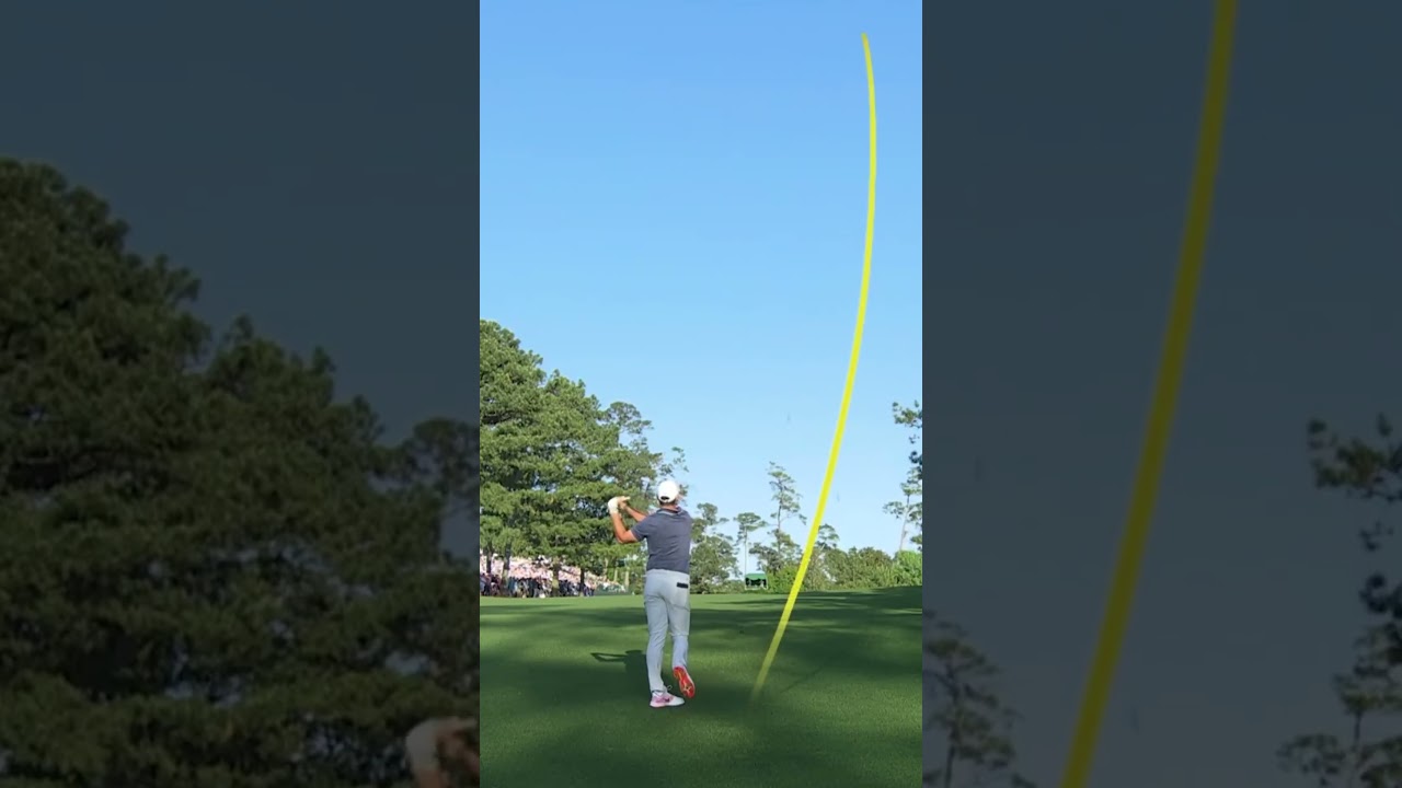 Rory McIlroy hits it to two feet on No. 17. #themasters