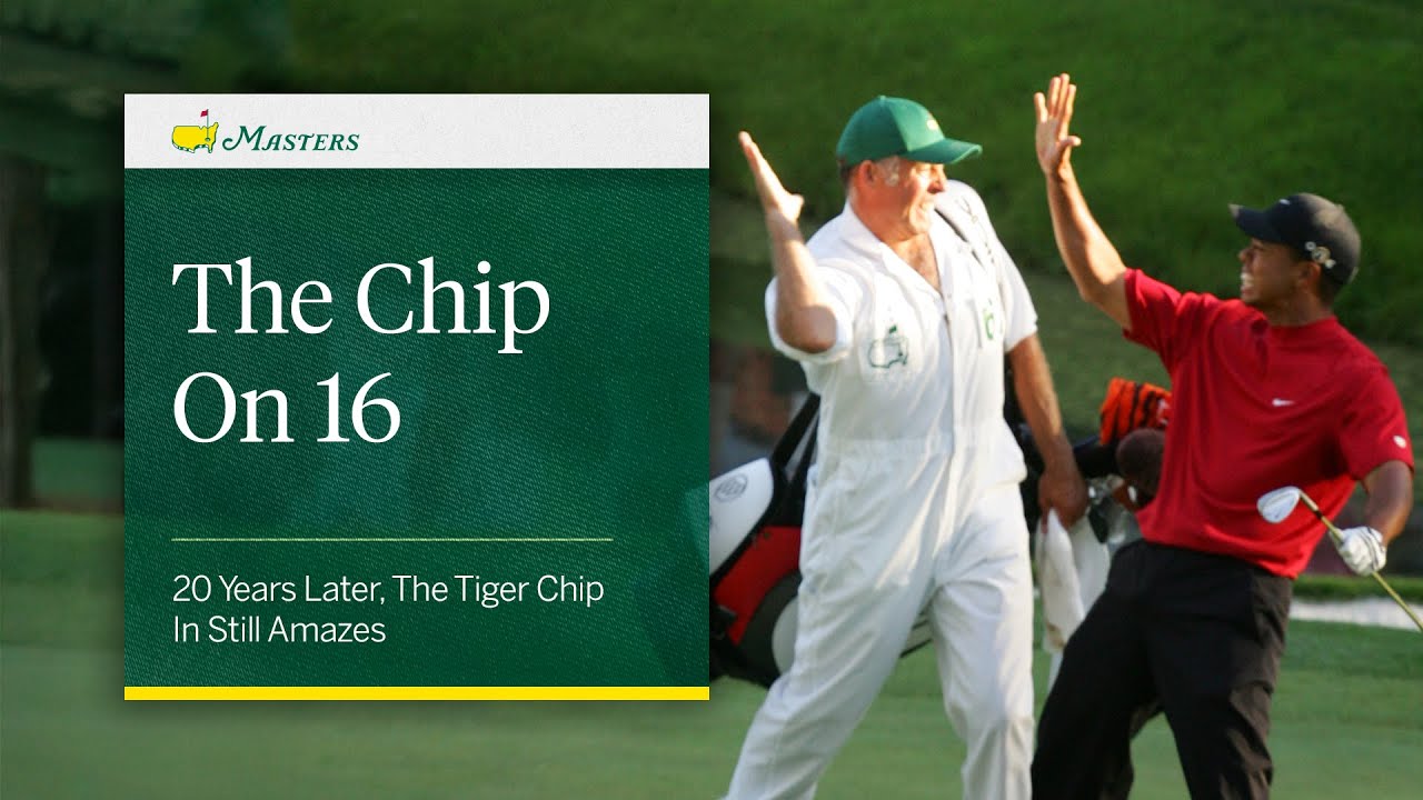 The Chip on Hole No. 16 | Tiger Woods' Quintessential Masters Moment
