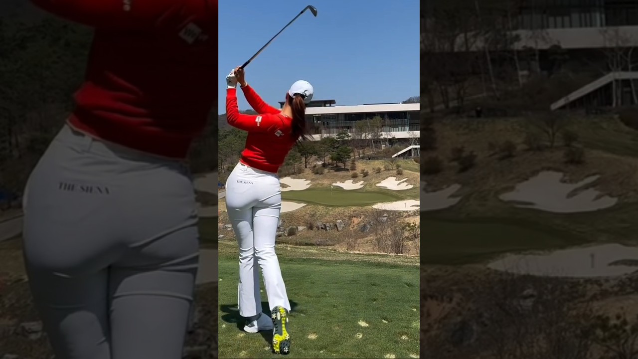 힘빼고 툭툭치세요이~#🏌🏼‍♀️ KLPGA 유현주프로의 깔끔한 아이언샷 영상! 인스타그램 👉@_hyunju.___ #골프
