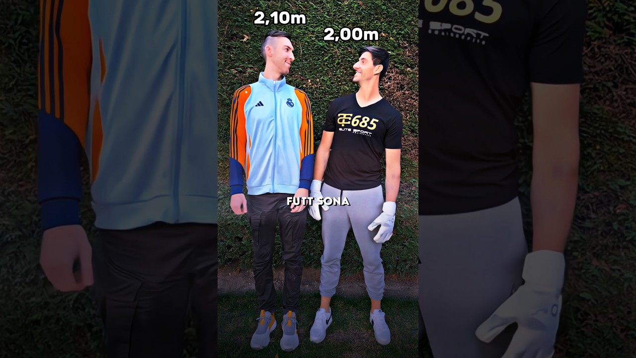 Finally we found someone taller than Courtois 😂😂 #football #soccer #shorts