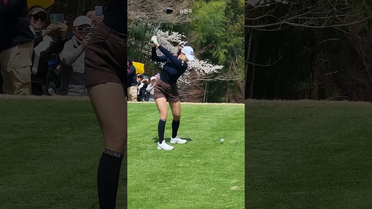 KLPGA 유현주 프로 리듬과 템포가 좋은 화끈한 드라이버 티샷  슬로우 모션  #golf #골프스타 #골프 #아름다운골프장 #골프스윙 #퍼터 #골프레슨 #golfswing