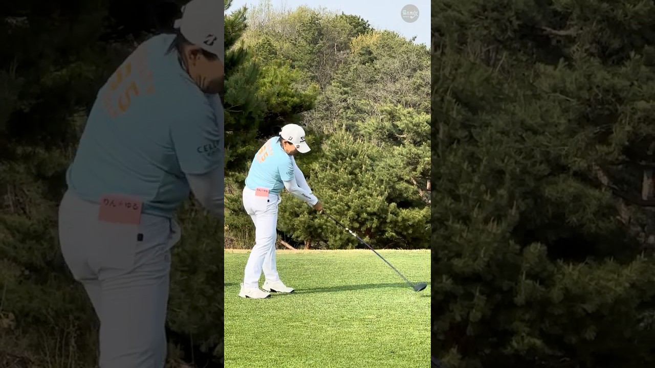 강력한 에너지를 전달하는 임팩트 🔥🩵🤍 | KLPGA 안선주(Seonju An) #응원릴레이2025