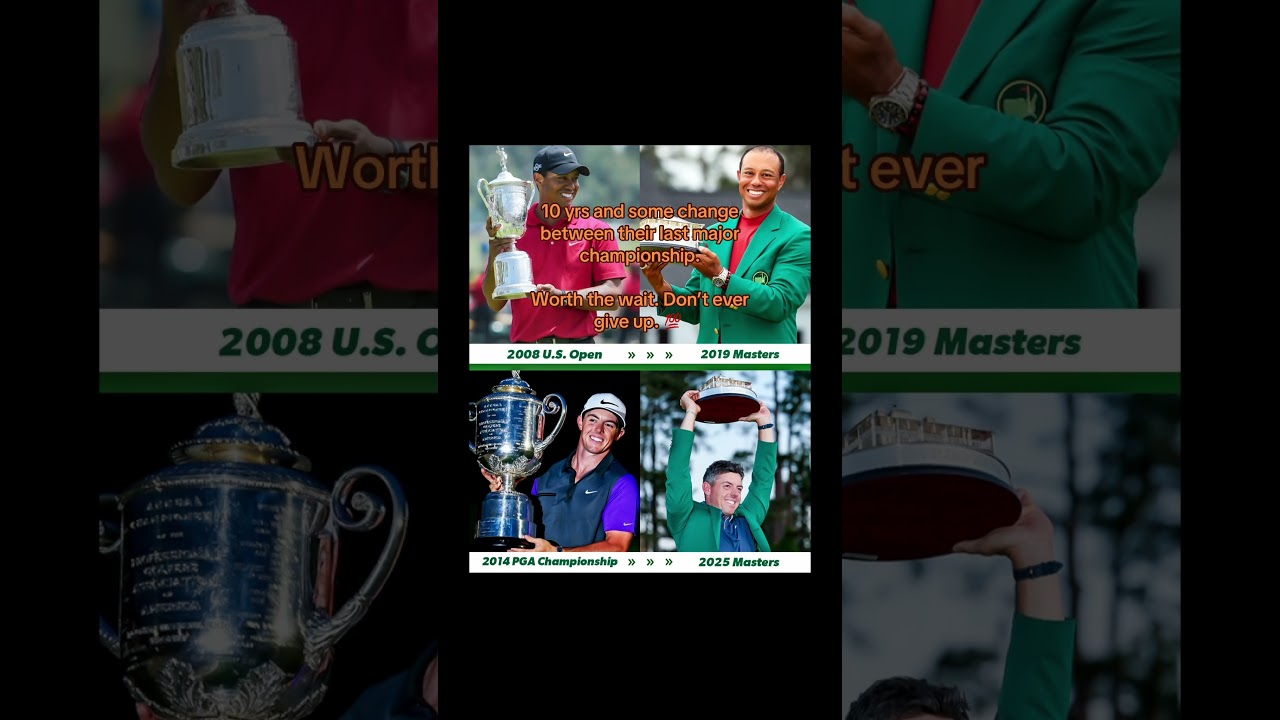 RORY FINALLY DID IT! 🔥 #rorymcilroy #themasters #master #pgatour #tigerwoods