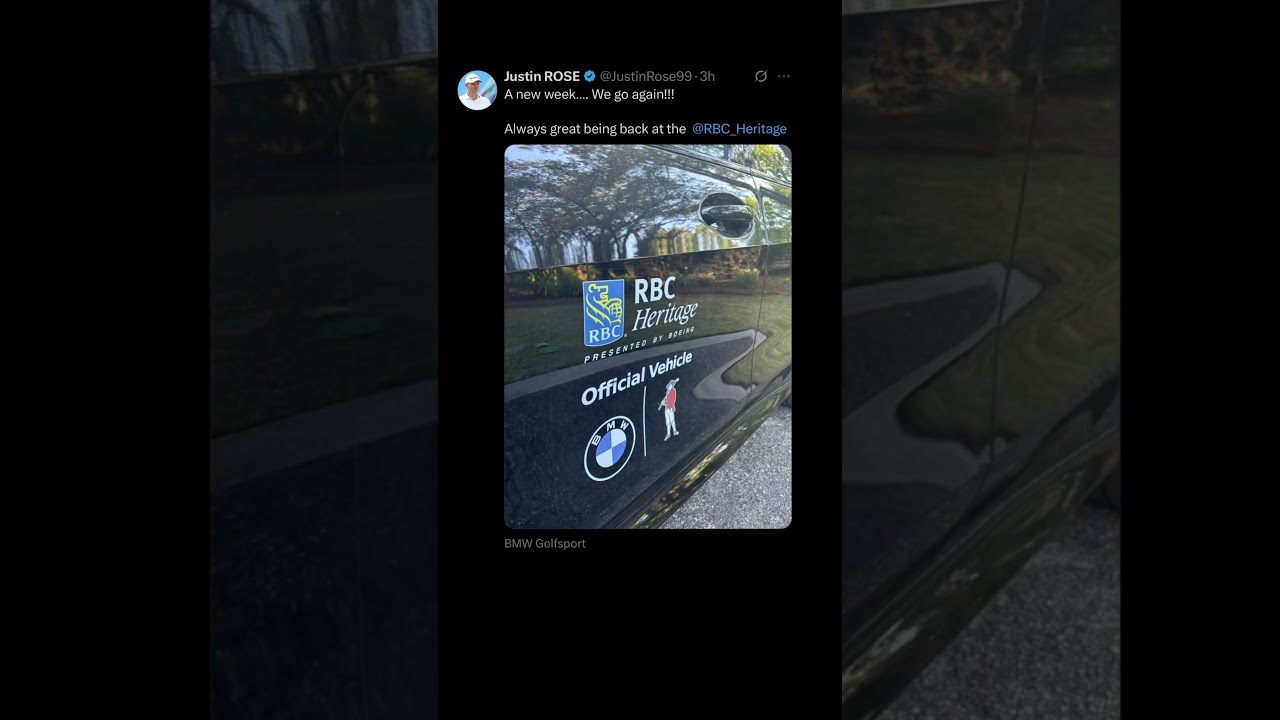 Justin Rose RBC Heritage 2025 | #zachriddlegolf #golf #rbcheritage #pga #justinrose #pgatour