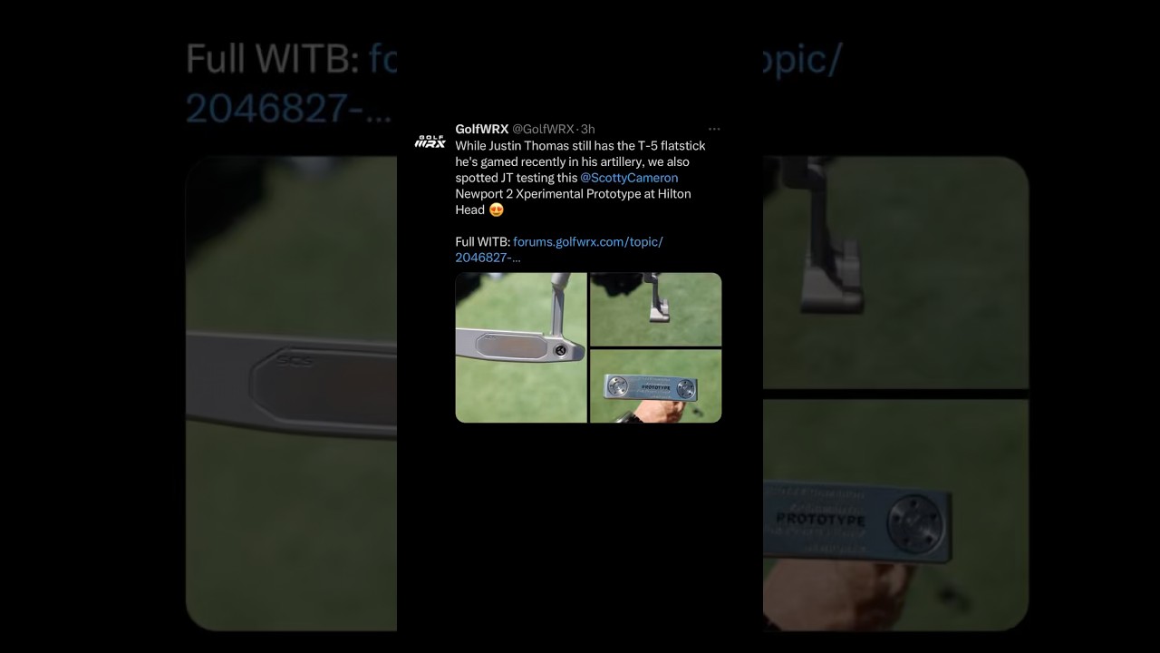 Justin Thomas Scotty Cameron Newport 2 Xperimental Prototype Putter | #zachriddlegolf #golfputting