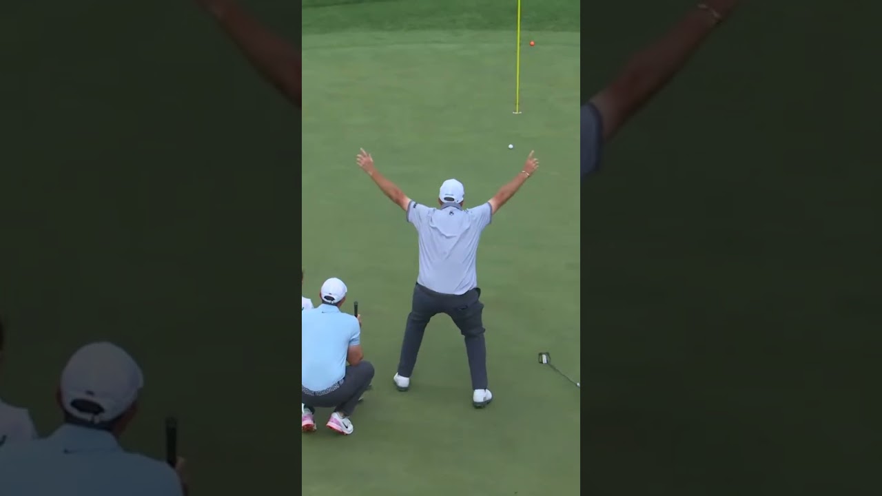 Poppy McIlroy knows just a tap will do. #themasters