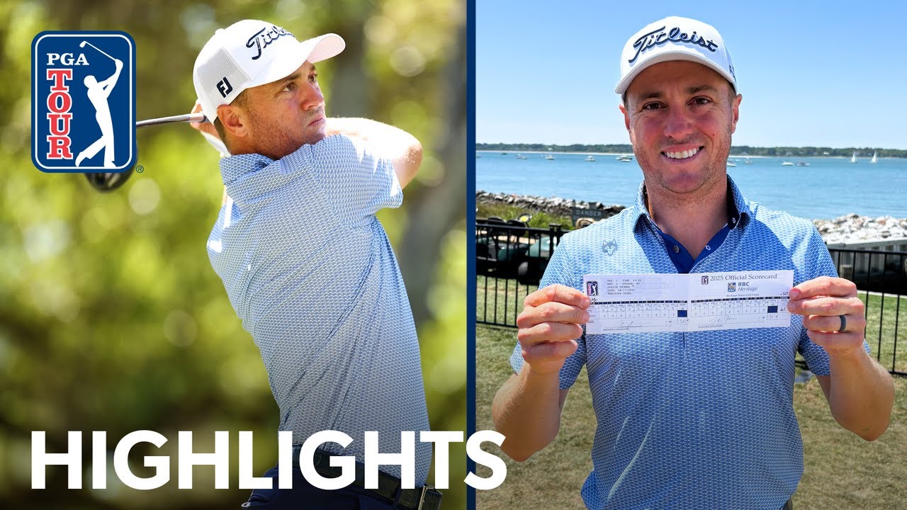 Justin Thomas ties course record with 61 | Round 1 | RBC Heritage | 2025