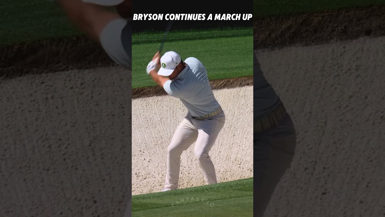 GOLF bryson dechambeau continues a March up at masters