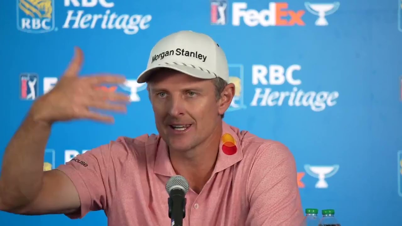 Justin Rose Discusses 2025 RBC Heritage, The Masters 2025 | PGA Tour Interview