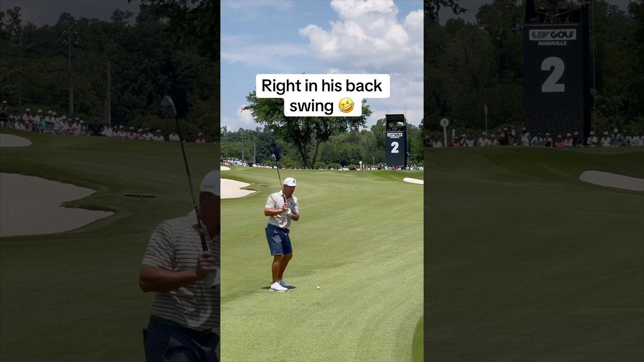 That time Bryson had a dog bark in his back swing 🤣 #golf #LIVGolf
