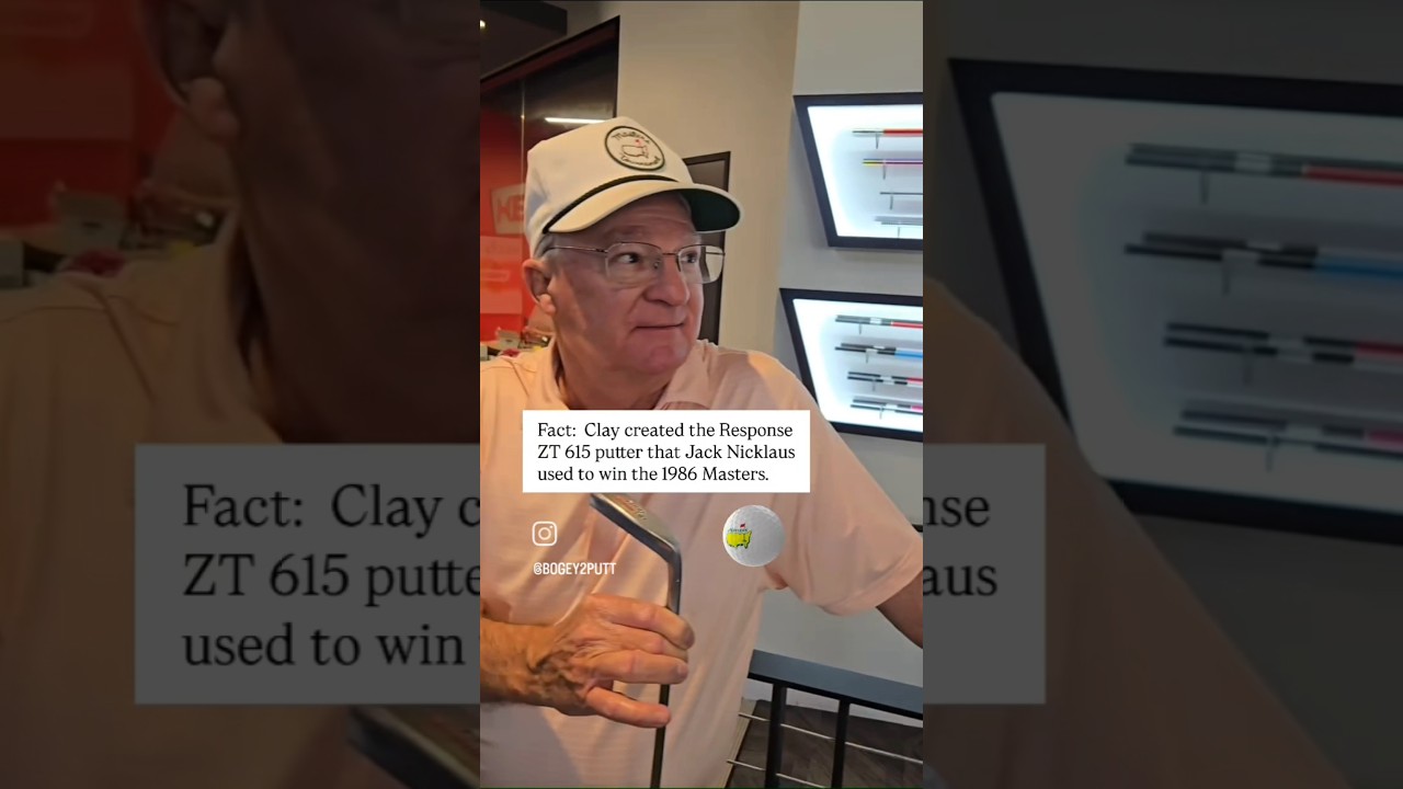 I traded my Wilson 8802 with Clay Long, Jack Nicklaus putter designer. #masters #golf #putter