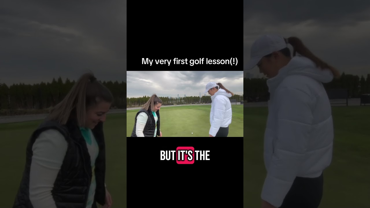 My first golf lesson With Professor Michelle Wie West(!)