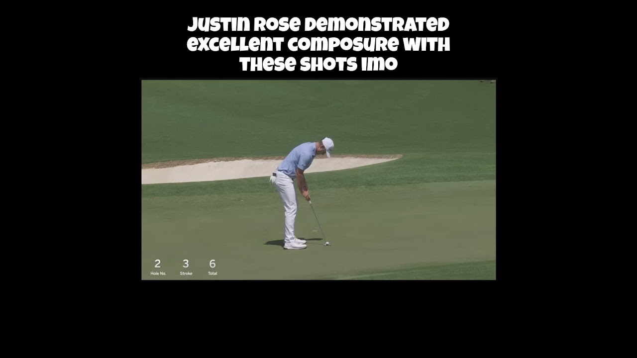 Justin Rose Makes Incredible Birdie at the 2025 Masters! #golf #justinrose #themasters