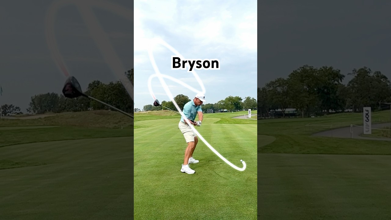 Bryson DeChambeau golf swing on Shot Tracer Pro.