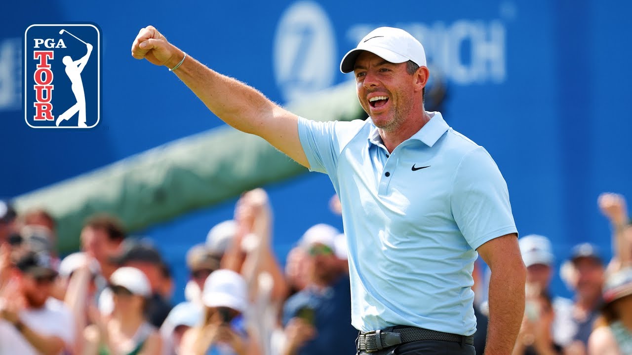 Rory McIlroy drains incredible eagle putt to close round | Zurich Classic