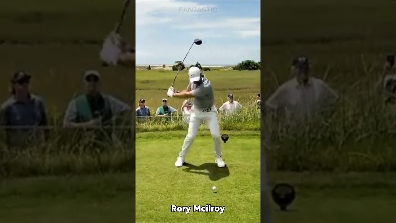 PGA Rory Mcilroy Golf Driver Swing Slow Motion